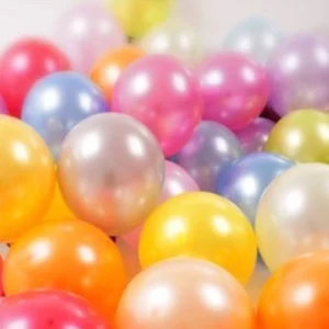Balon Latex Warna Warni Kualitas Premium Motif Metalik Polos Transparan