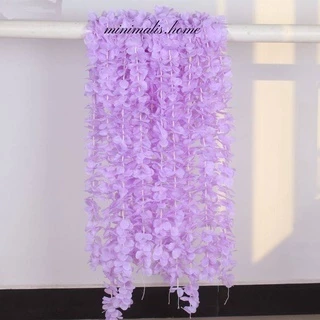 Bunga Gantung Wisteria Sulur Panjang 1m Rambat Rose Rambat Juntai Sakura Cherry Blossom Blosom - Gambar 4