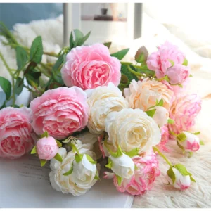 Bunga Peony Tangkai Tanaman Hias Artificial