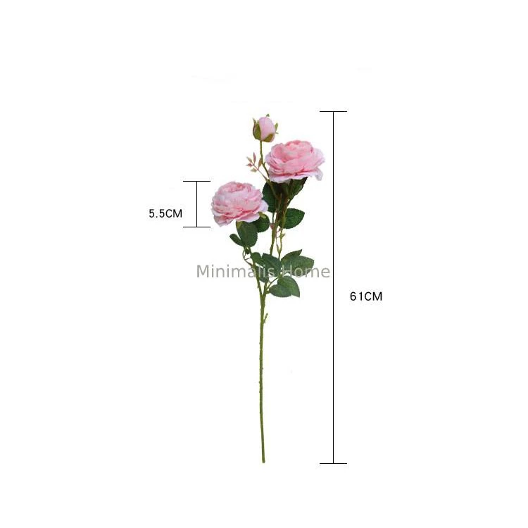 Bunga Peony Tangkai Tanaman Hias Artificial - Gambar 2