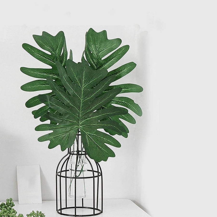 Daun Philodendron Monstera Daun Hias Artificial - Gambar 3