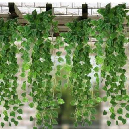 Daun Rambat Palsu Sulur Artifisial Rambat Bunga Dekorasi Dinding Hijang