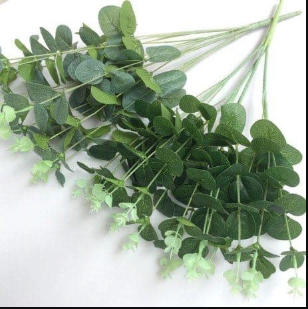 Daun Eukaliptus Tanaman Eucalyptus Palsu Bunga Dekorasi - Gambar 3