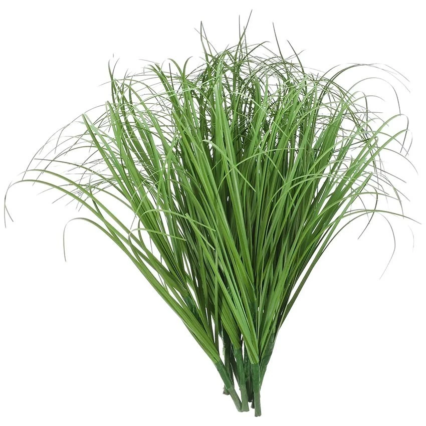 Bunga Rumput Hias Plastik Ilalang Daun Padi Artificial Tanaman Asparagus Monstera - Gambar 4