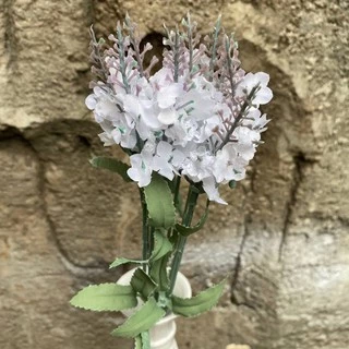 Bunga Lavender Kecil Kain Artificial - Gambar 2