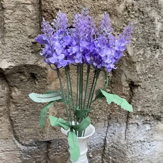 Bunga Lavender Kecil Kain Artificial - Gambar 3