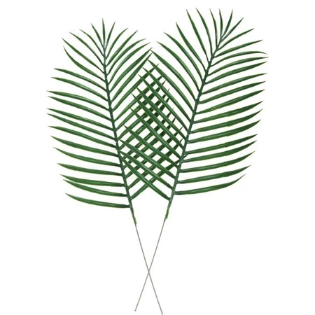 Daun Palem Kelapa Palsu Artificial Pakis Plastik Dekorasi Hijang