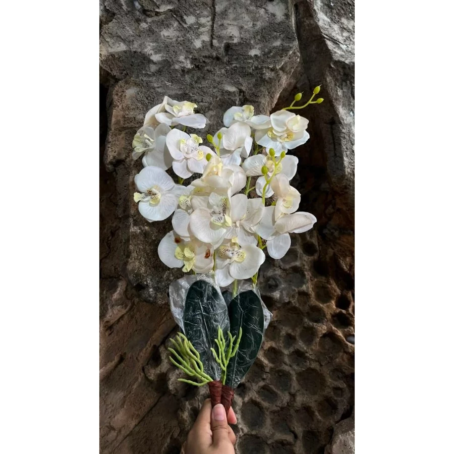 Bunga Anggrek Palsu Orchid Artificial untuk Dekorasi Minimalis Home - Gambar 3