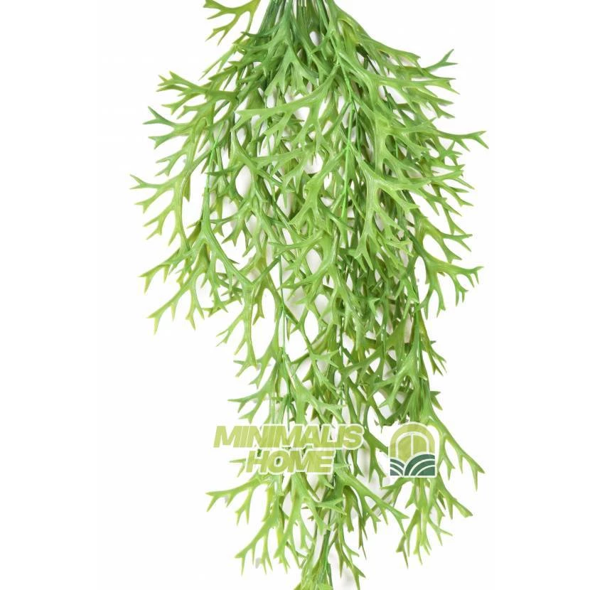 Daun Juntai Pakis Kijang Artificial Tanaman Hias Tanduk Rusa Platycerium Minimalis Home